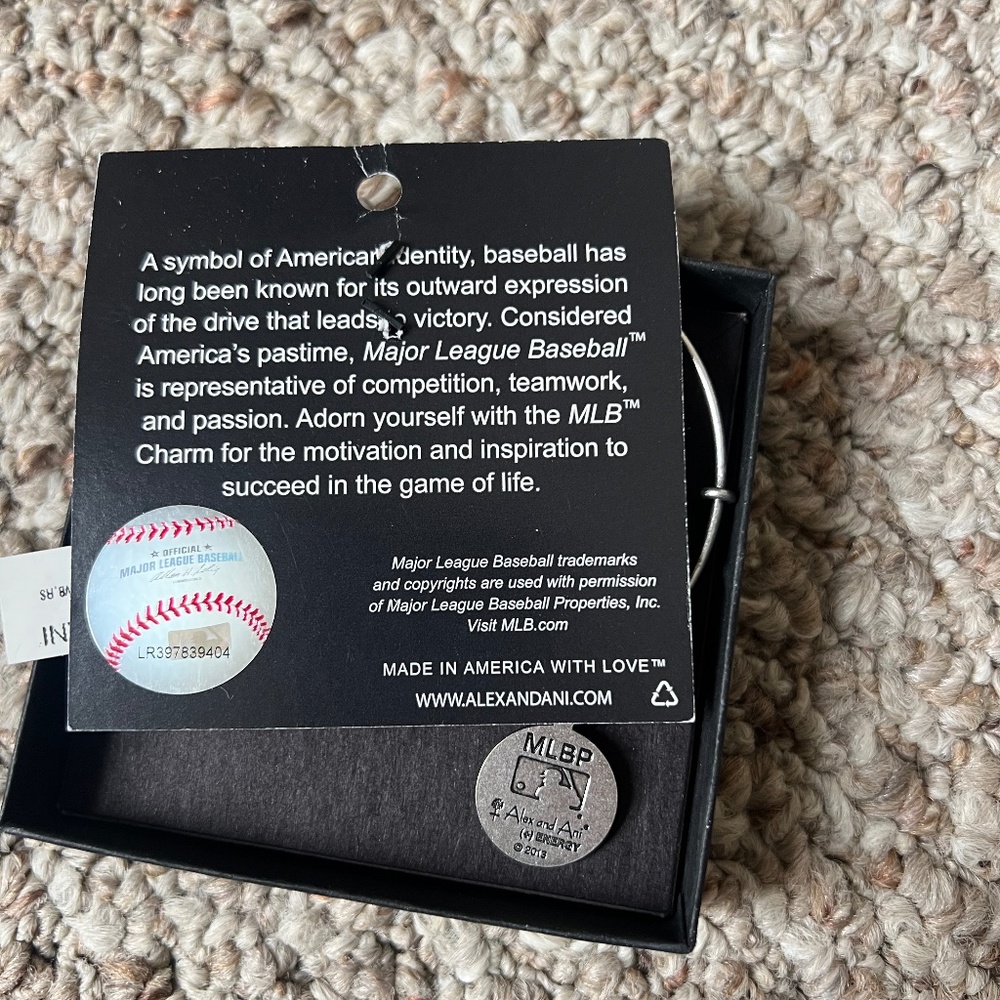 Silver Boston Red Sox Alex and Ani Bracelet